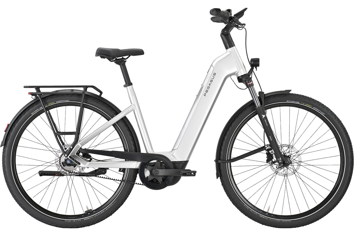 117187-5257026408-E-Bike-PEGASUS-Premio-EVO-5F-Belt-800-Wh-Kiox-500-Wave-28-Zoll-5G-Smart-CX-arctic-silver.jpg E-Bike PEGASUS Premio EVO 5F Belt 800 Wh Kiox 500 Wave 28 Zoll 5G Smart CX arctic silver – Image 1