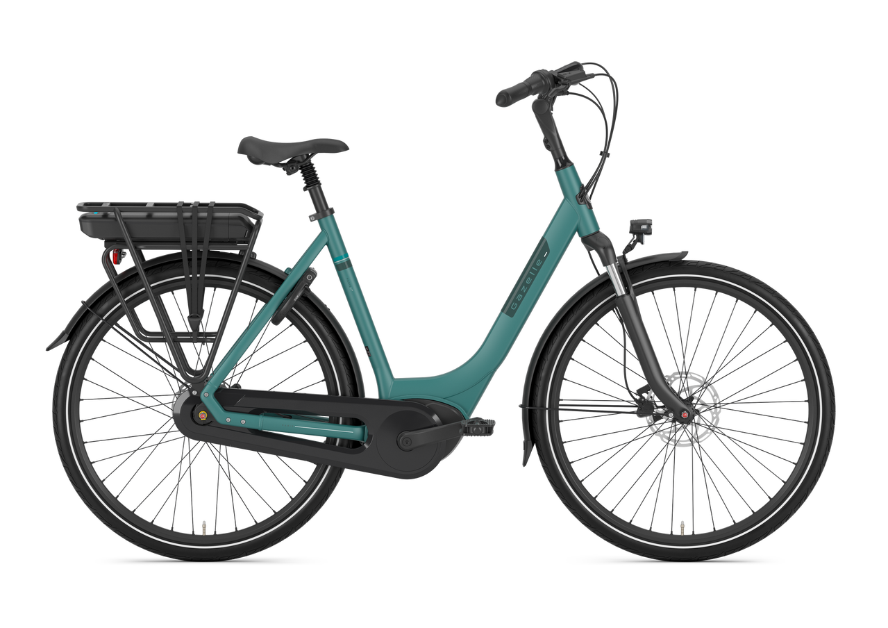 E-Bike Gazelle Paris C7+ Low-Step thyme green 400 Wh