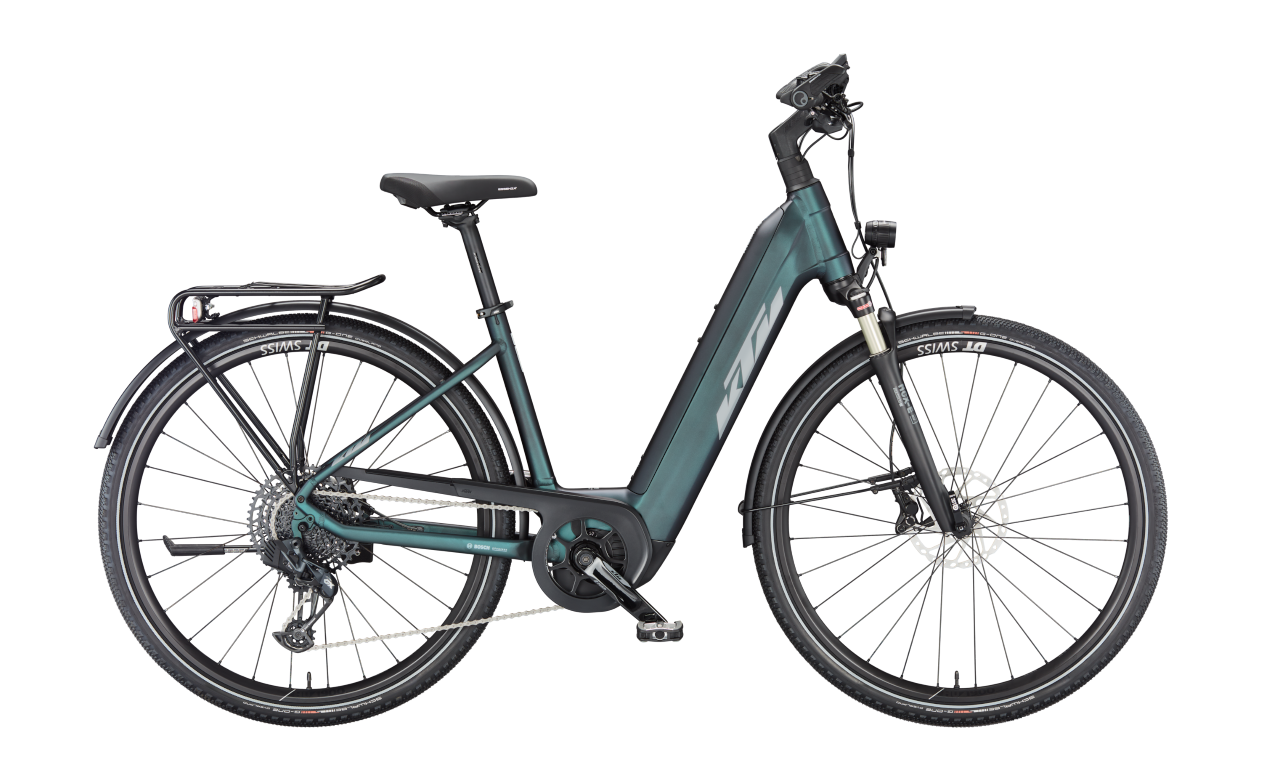 E-Bike KTM Macina Sport 710 GX AXS Wave Green Purple Flip Matt 750 Wh