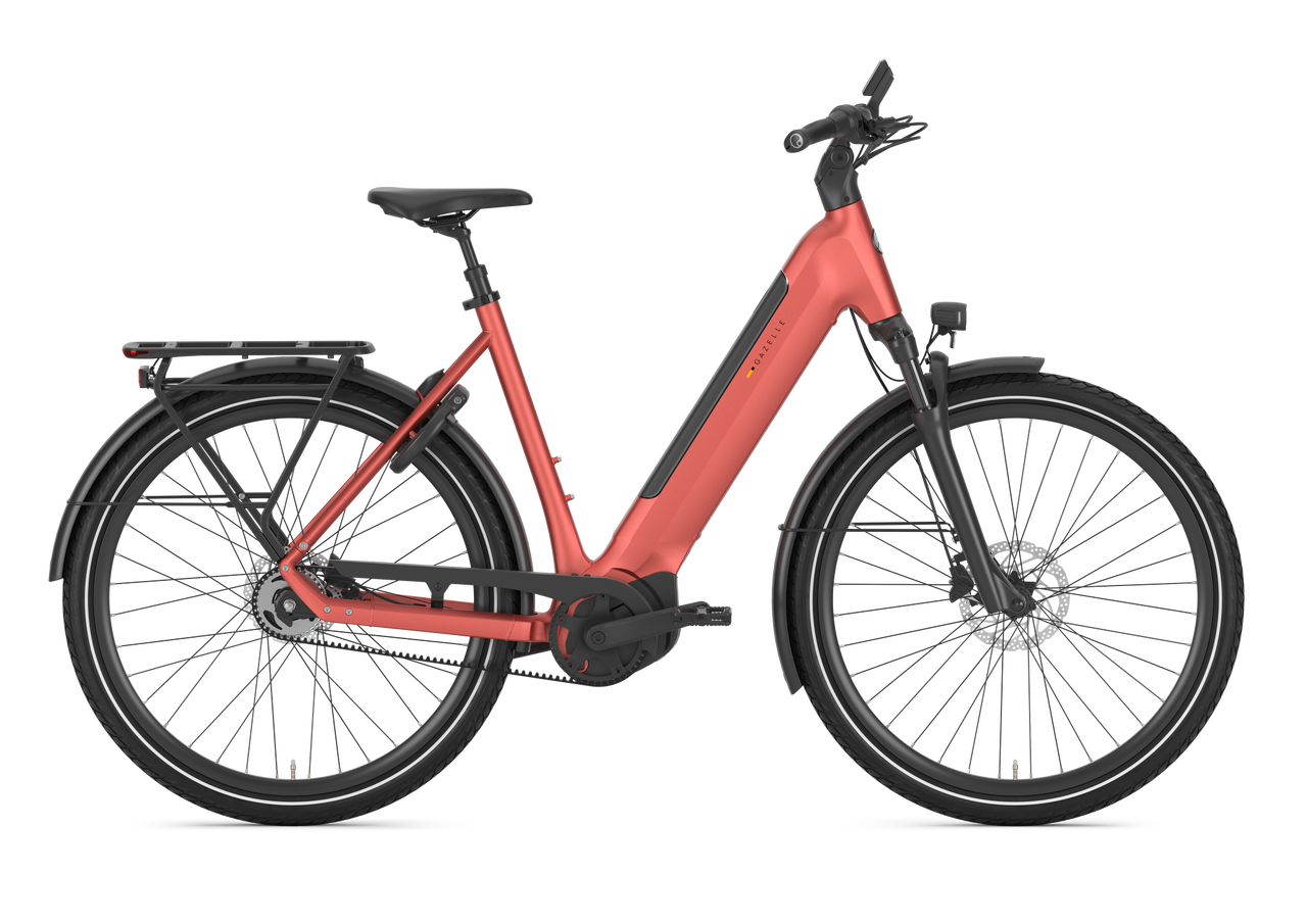 E-Bike Gazelle Ultimate C5+ Low-Step metallic orange 800 Wh