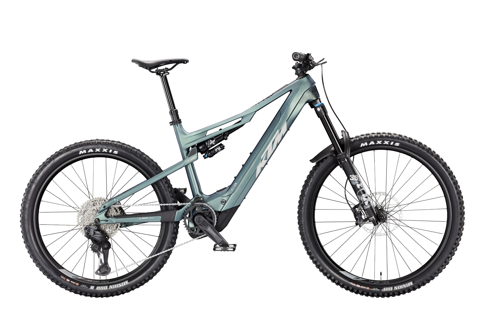 E-MTB Fully KTM Macina Prowler Elite Di2 Royal Teal Matt 800 Wh