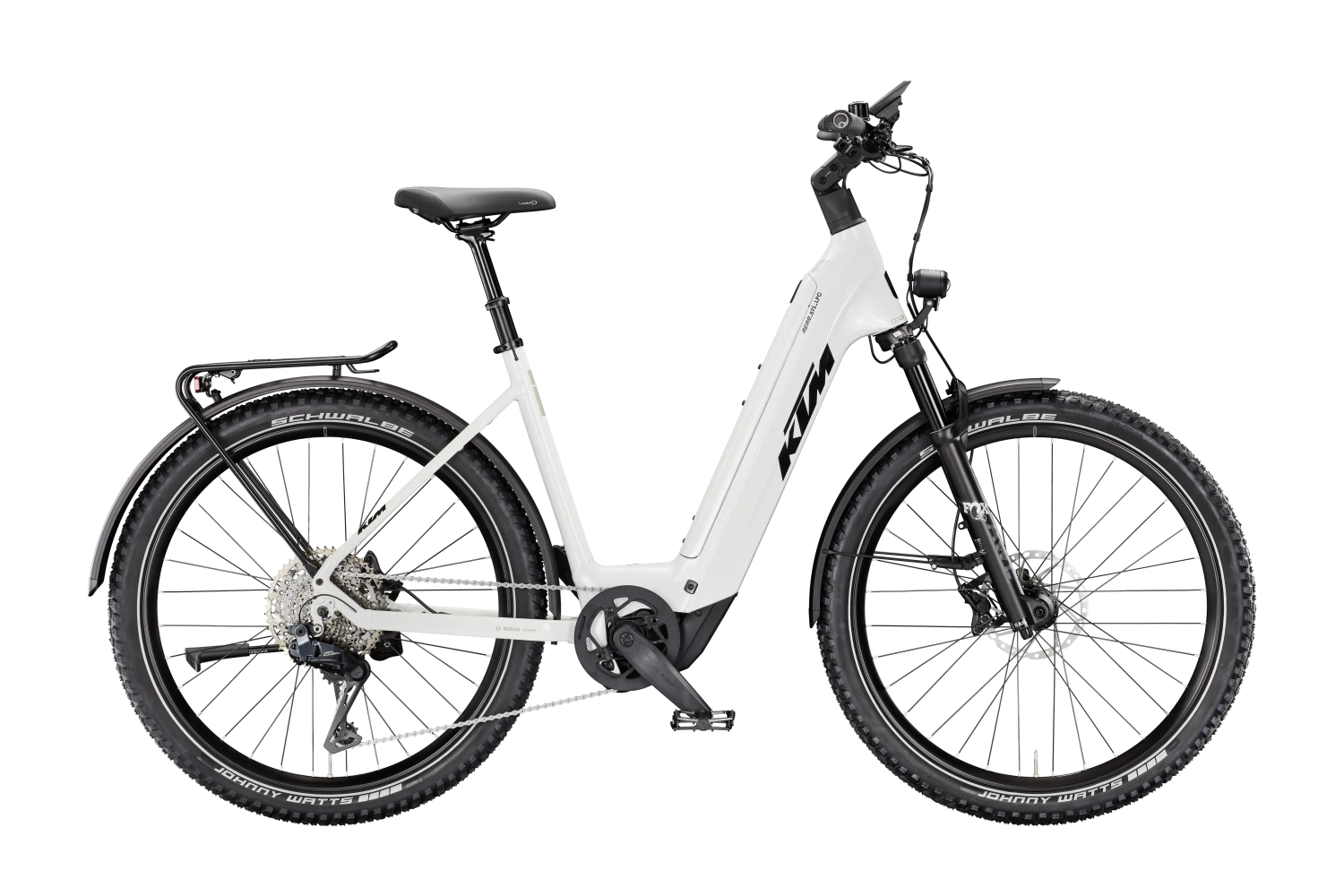 E-MTB Hardtail KTM Macina Aera 871 LFC Di2 Wave Marble White 800 Wh