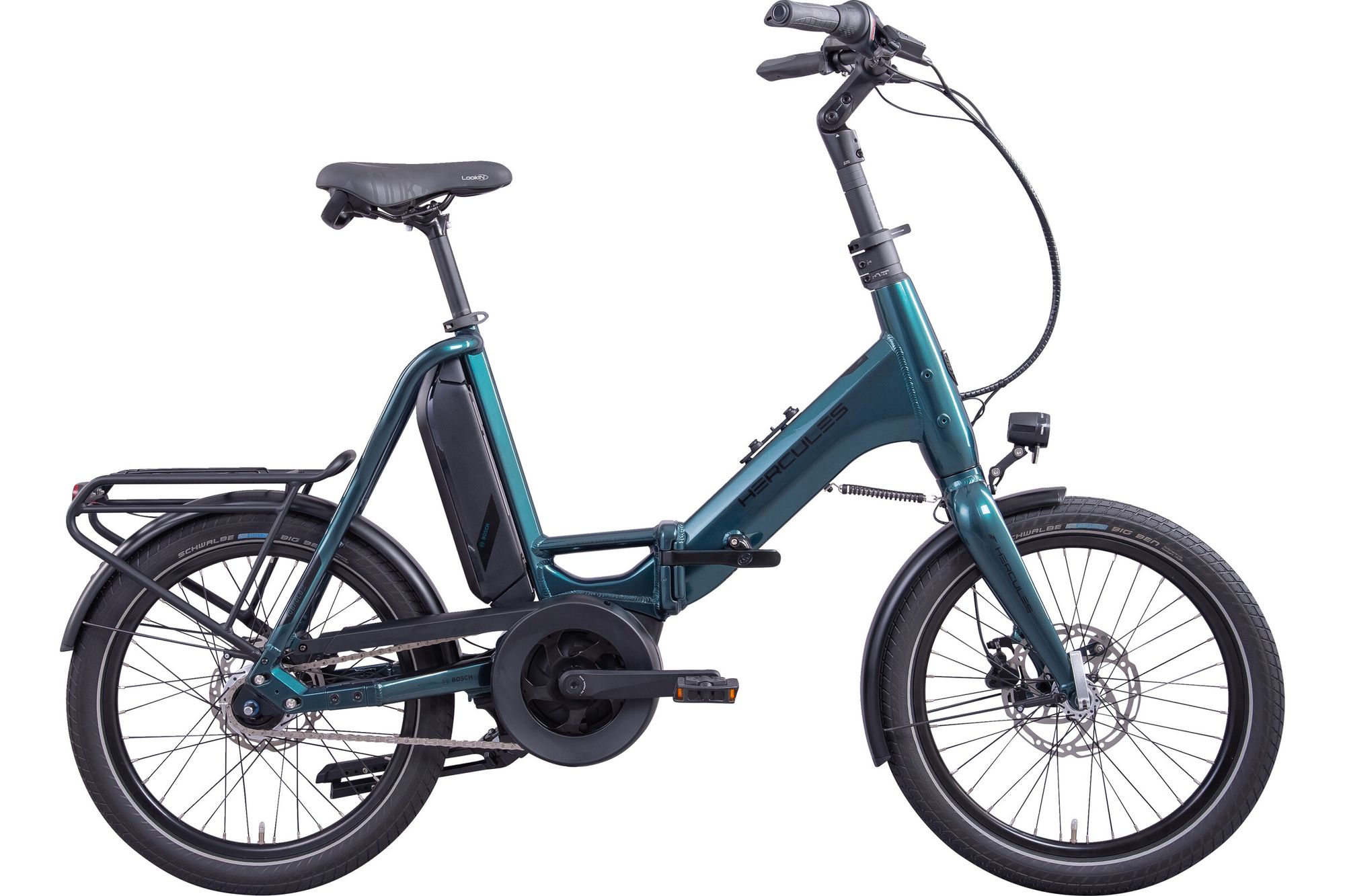 E-Faltrad Hercules Rob Fold F7 400 Wh 20" 7 Gänge Bosch Active Line coral blue-glossy