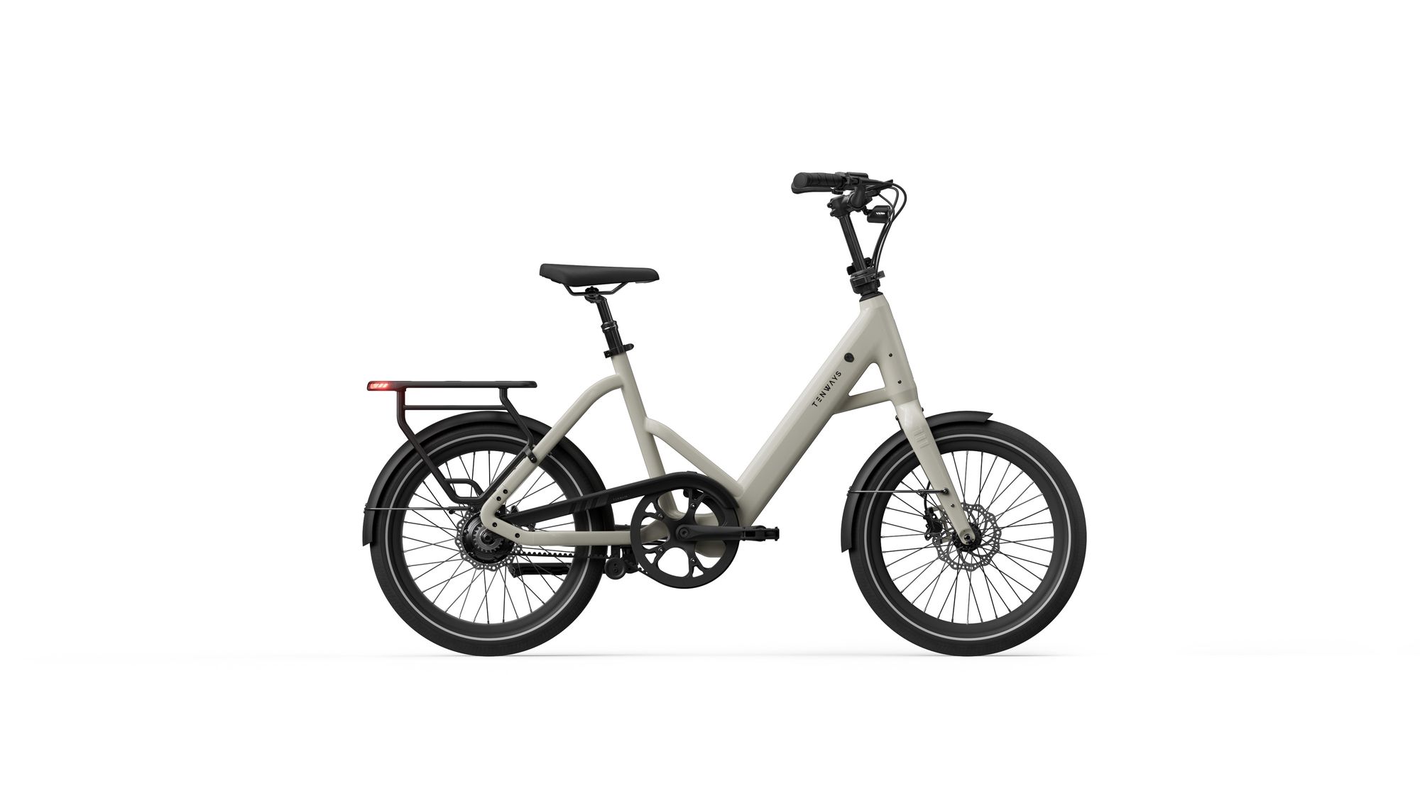 E-Bike Tenways CGO COMPACT 20" 504Wh Singlespeed- Antrieb Sandstone Beige