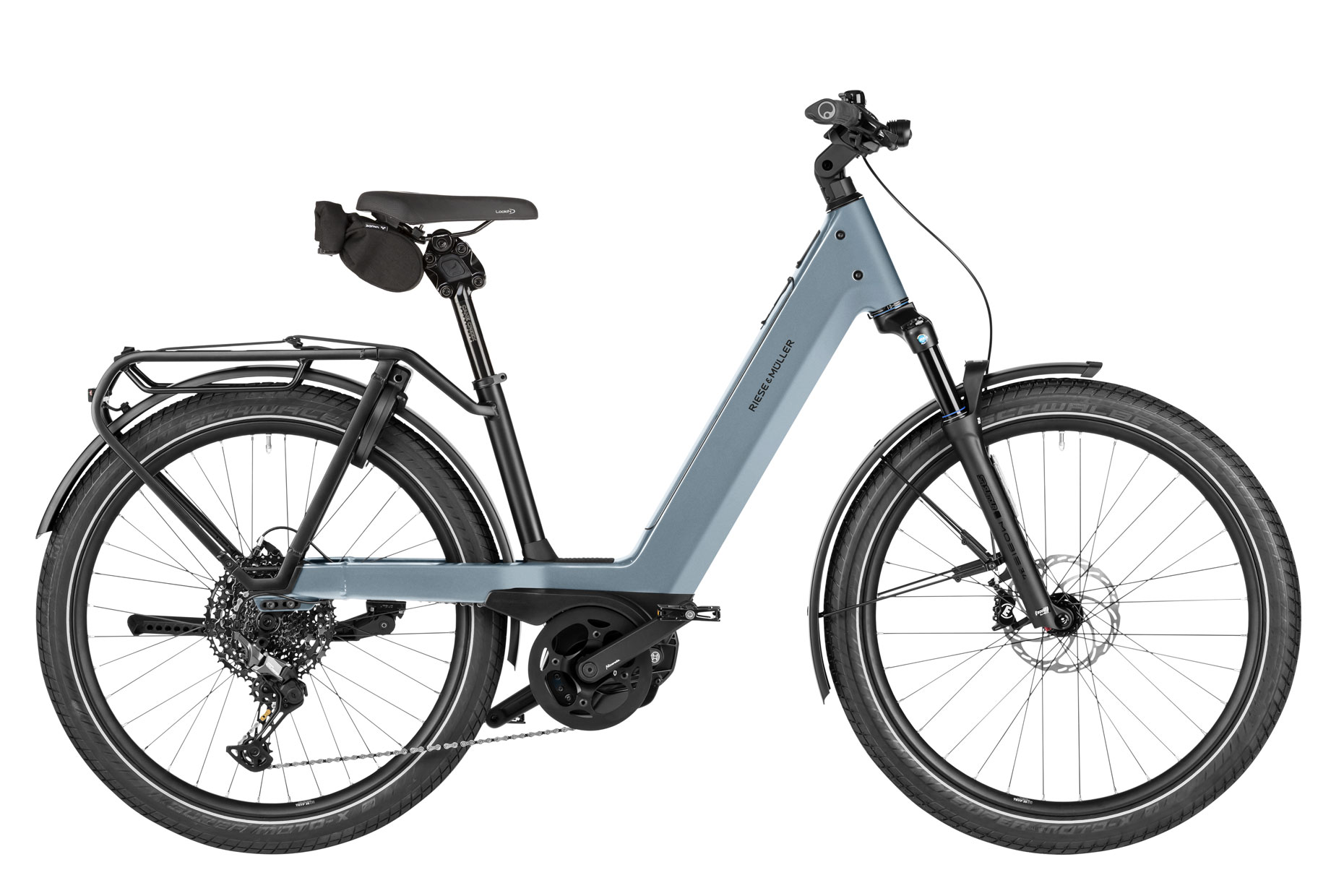 E-Bike Riese & Müller Nevo5 touring 27,5" 50 cm 800Wh Kiox 500 CX RX ice blue