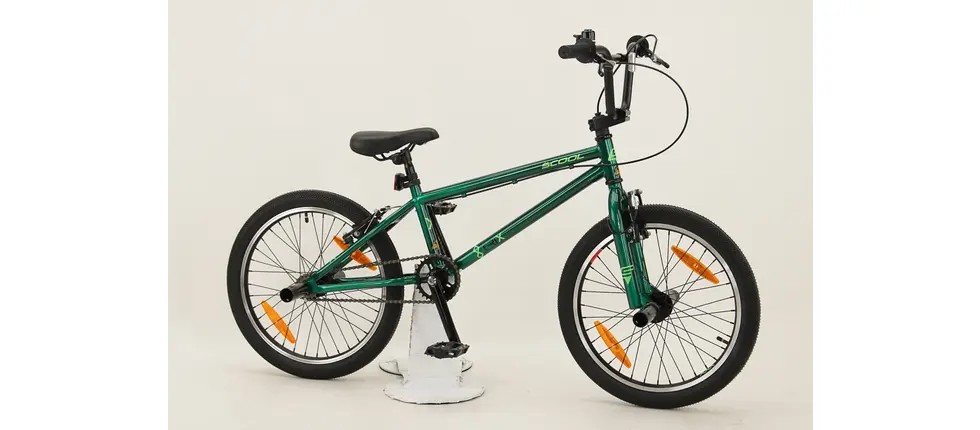 Jugendrad S'cool XtriX BMX 20" 1G 25cm Rotor und Axel Pegs freilauf grün
