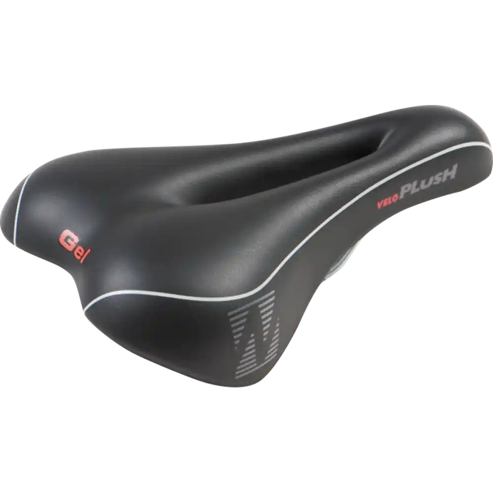 120676-NEW-36956-Velo-Softgel-Sportsattel-Herren-schwarz-grau-weiss.jpg Velo Softgel Trekkingsattel Herren schwarz / grau/weiss – Image 1
