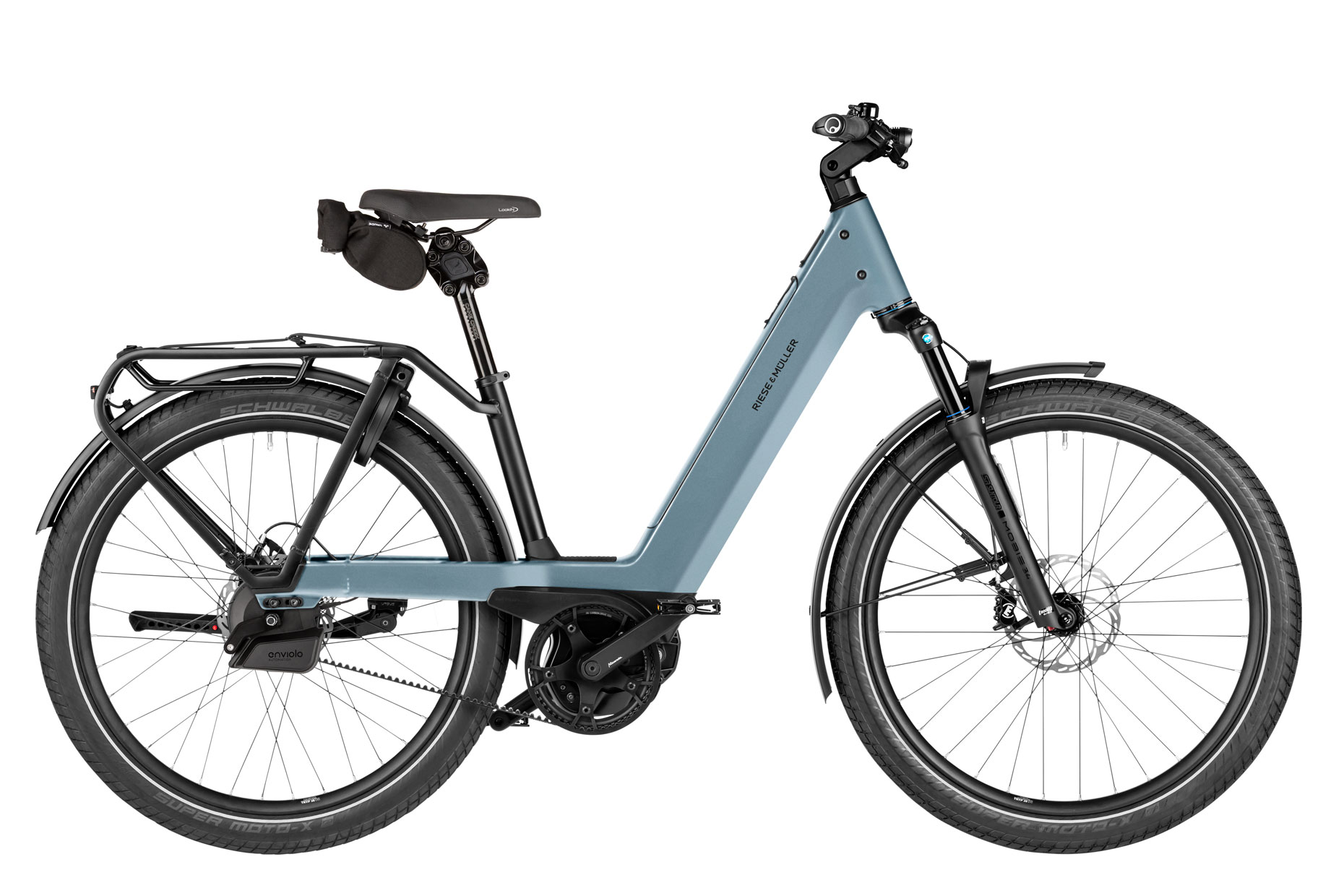 E-Bike Riese & Müller Nevo5 automatic 27,5" 50 cm 800Wh Kiox 500 CX Enviolo Automatiq ice blue