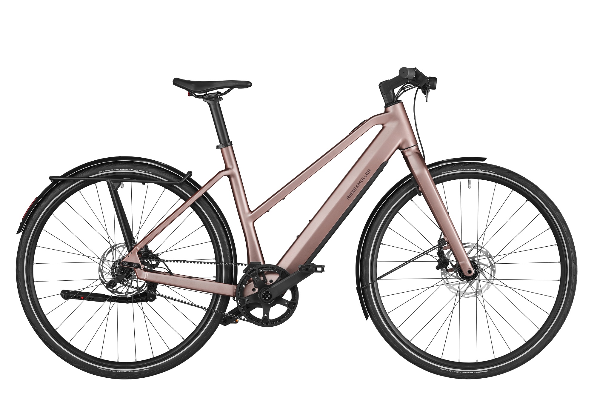 E-Bike Riese & Müller UBN seven singlespeed 57cm 28" Trapez Ride 60 430Wh rose