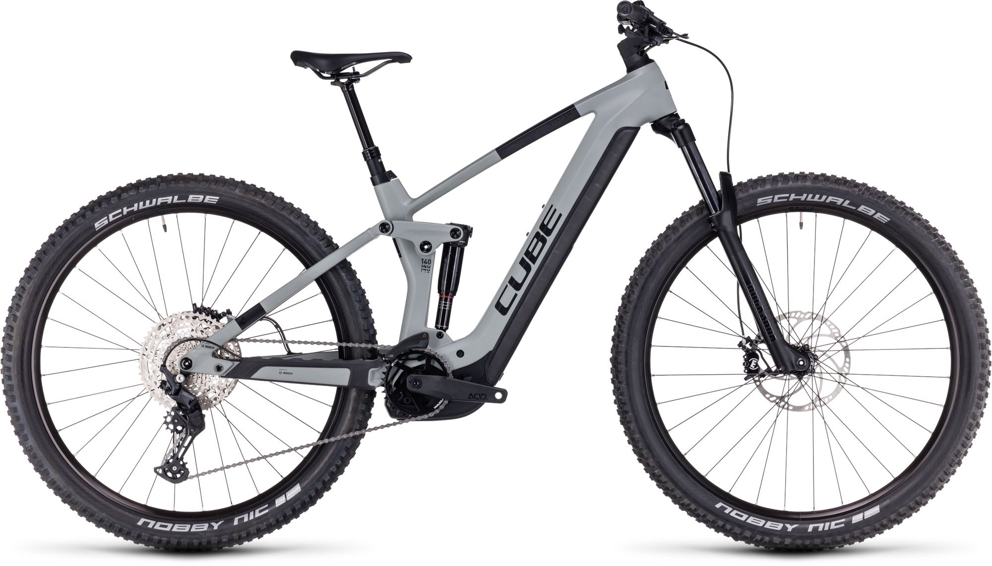 E-MTB Fully Cube Stereo Hybrid 140 HPC Pro 750 27.5" 11G smart CX swampgrey´n´black