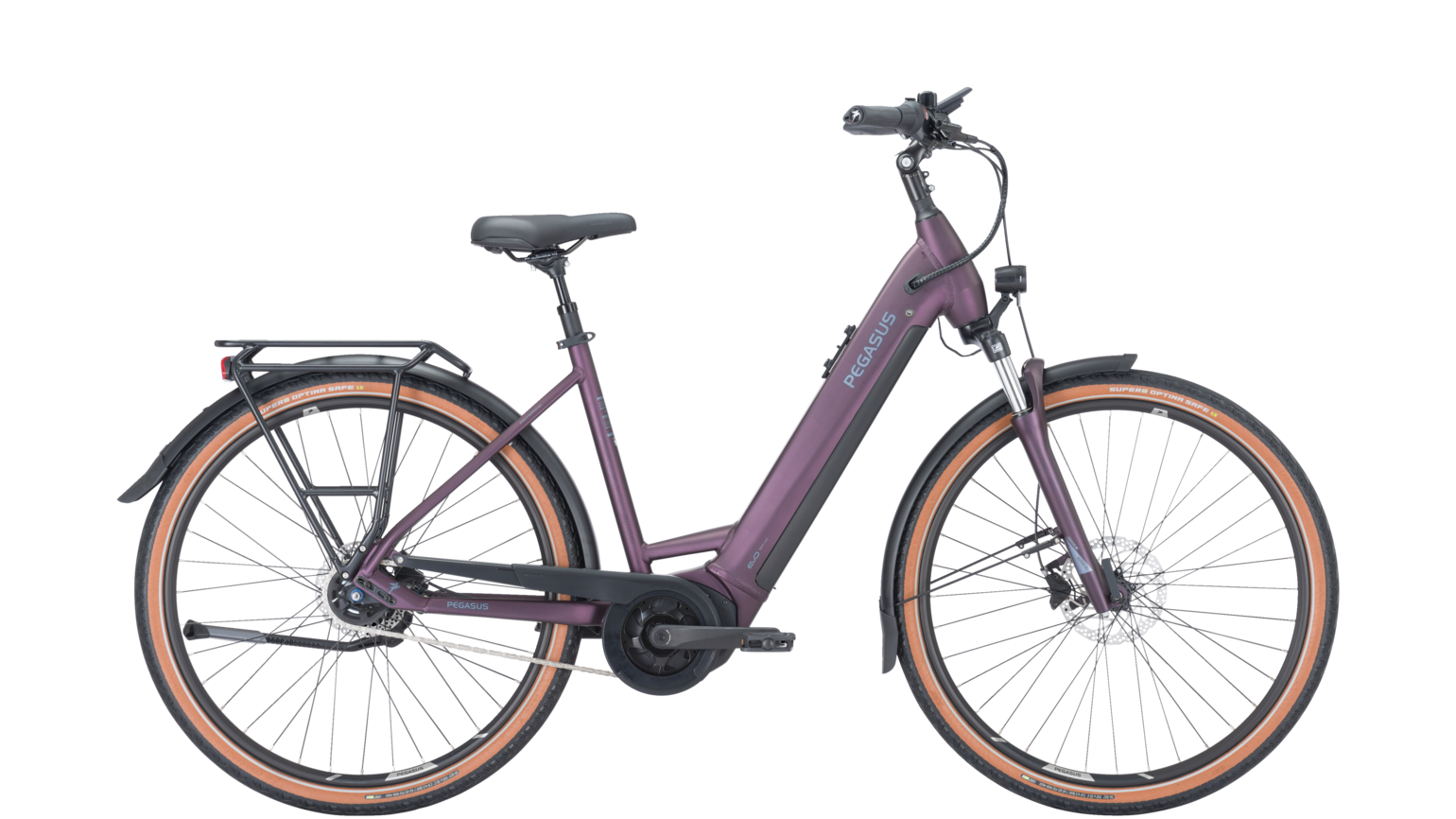 E-Bike PEGASUS Premio EVO 5R Wave 28 Zoll Smart Performance 625 Wh deep berry Rücktritt
