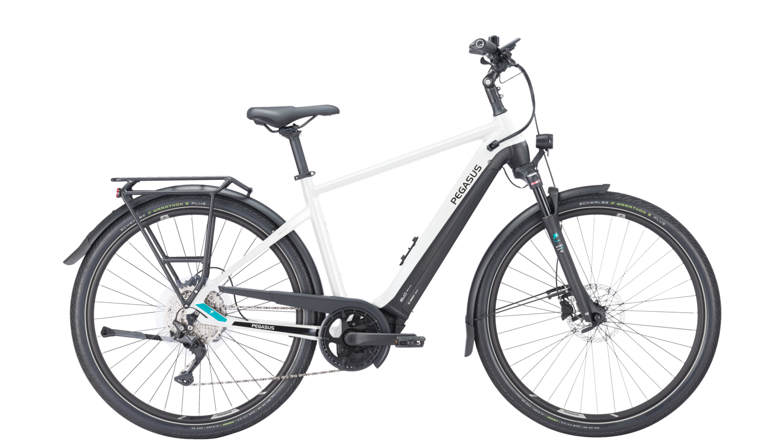 E-Bike PEGASUS Premio EVO 10 Lite 750 Wh Intuvia 100 Herren 28 Zoll Smart CX metallic off white