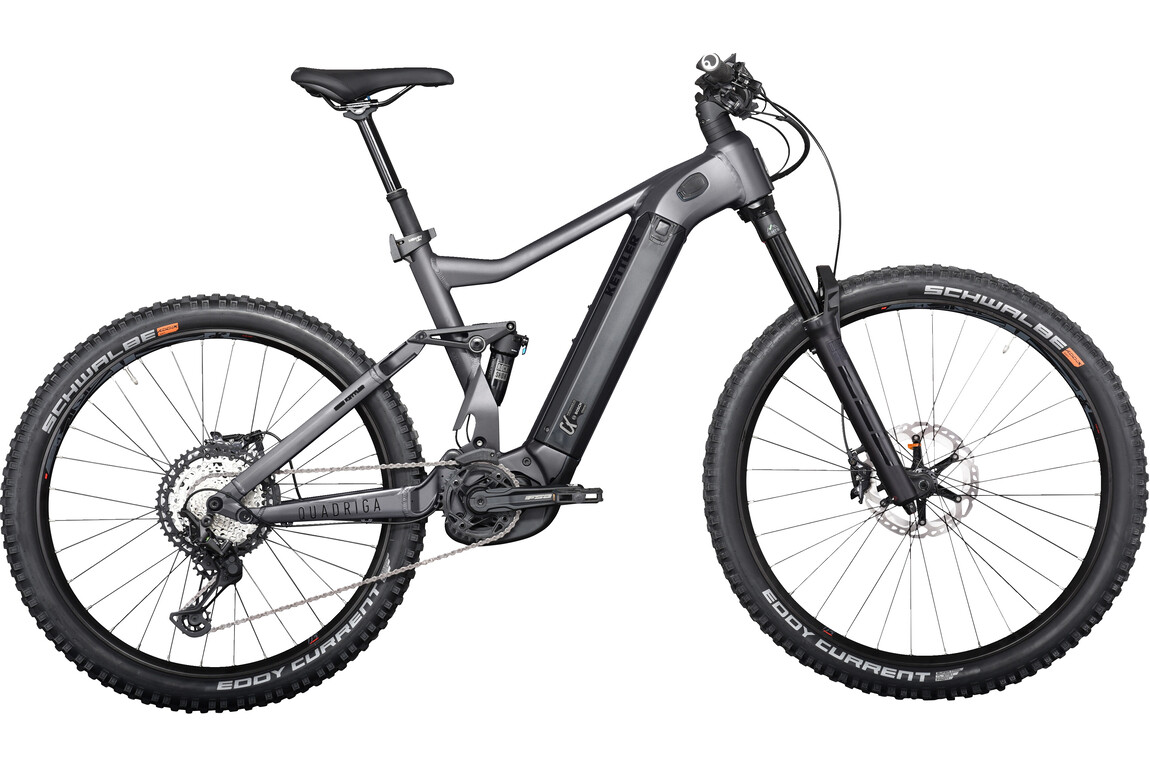 E-Bike KETTLER Alu-Rad QUADRIGA Duo CX12 FS 12G 1250Wh 29/ 27,5" CX black matt chrome