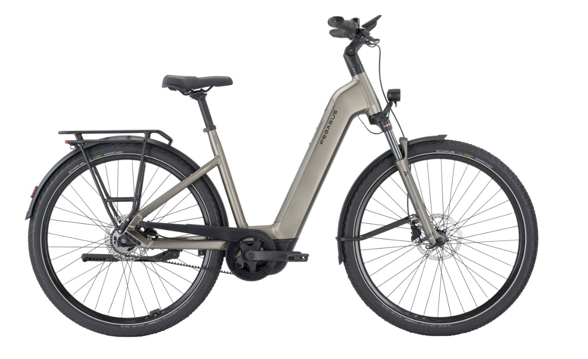 E-Bike PEGASUS Premio EVO 5F Belt 800 Wh Kiox 500 Wave 28 Zoll 5G Smart CX monza grey matte