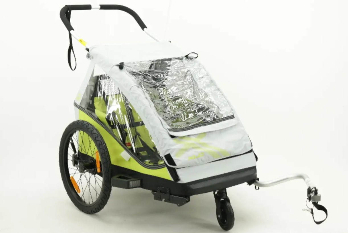 Kinderanhänger XLC "Duo" limone 20 Zoll