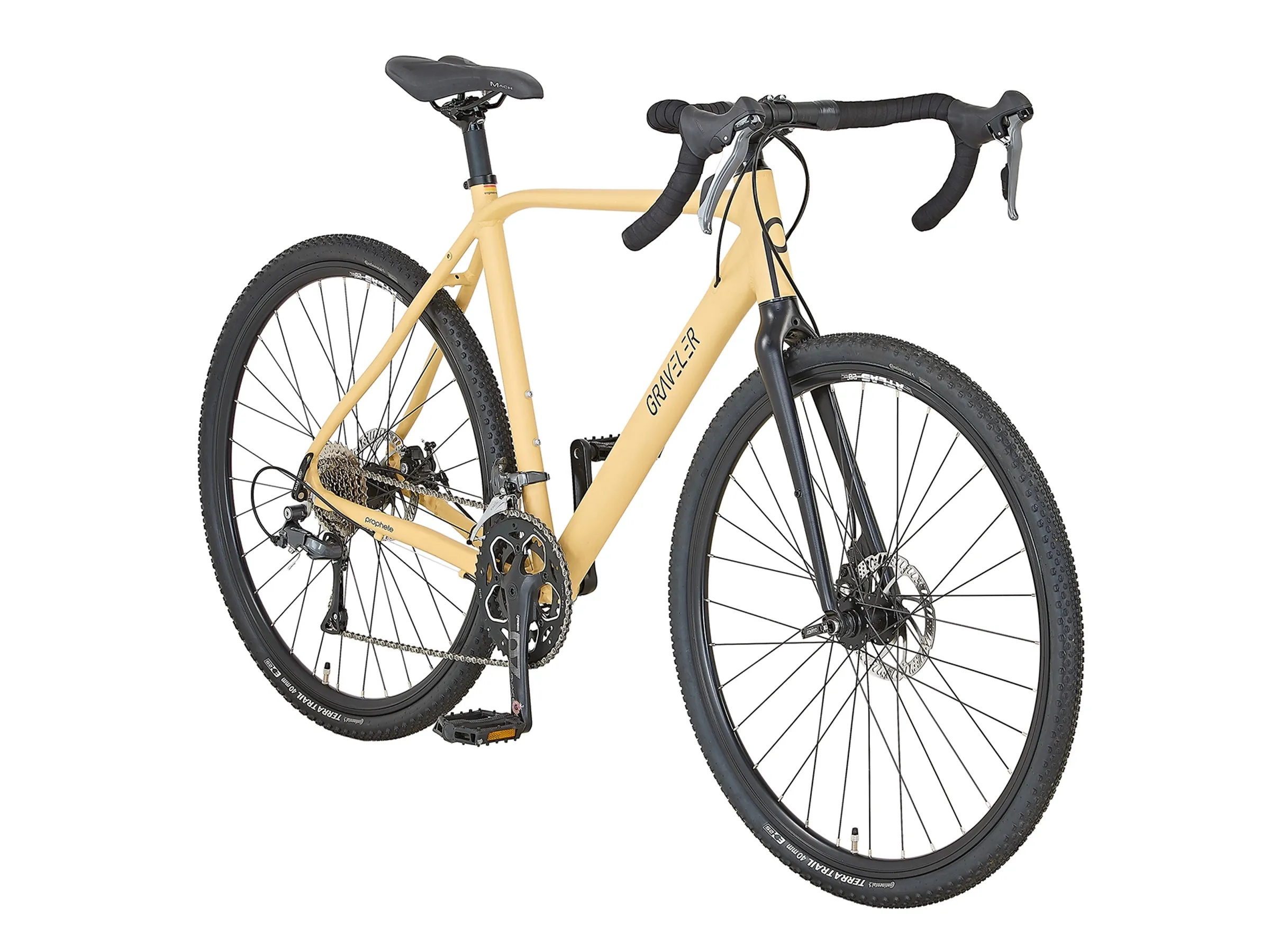 Prophete Gravel-Bike Graveler Herren Sandbeige Matt 28″