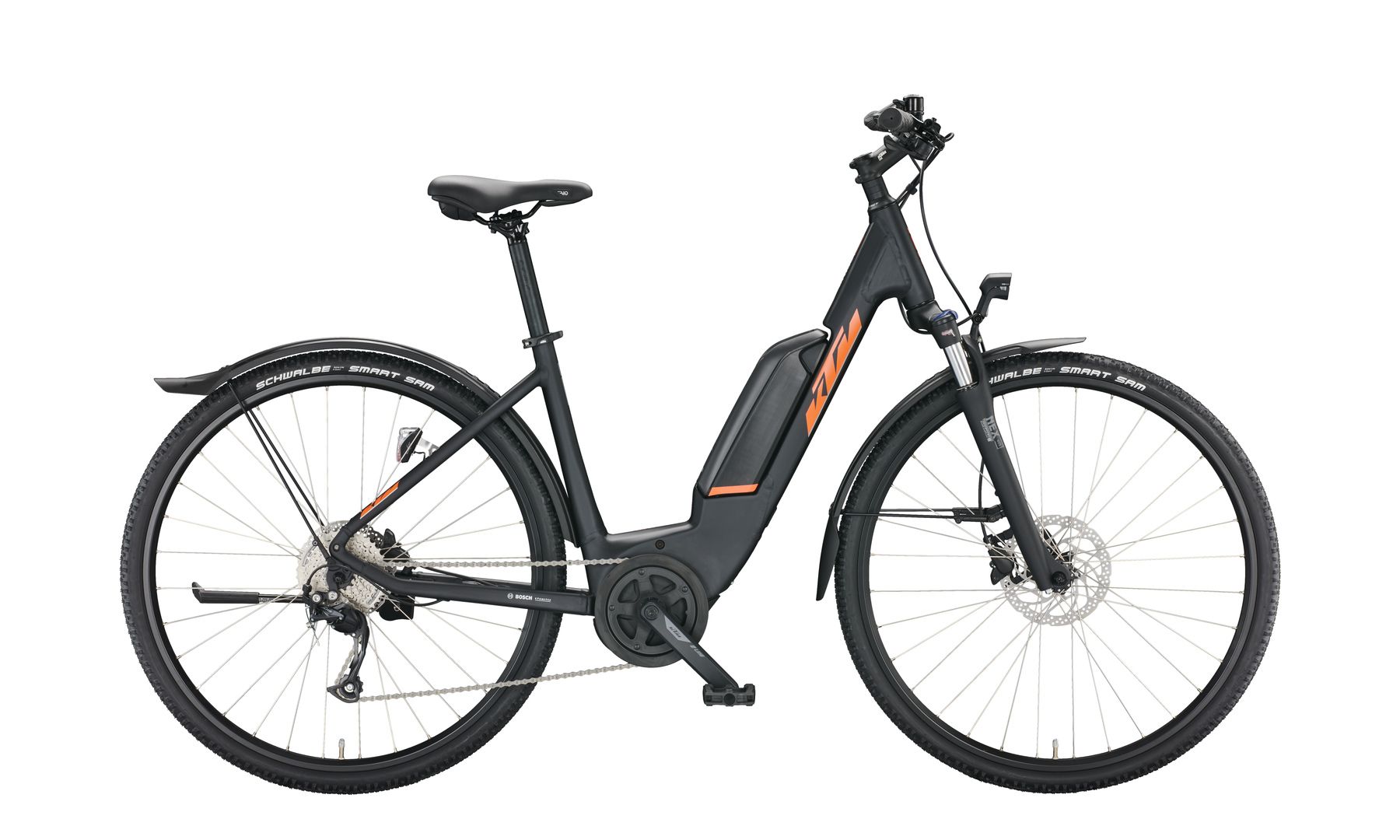 E-Bike KTM Macina Cross P510 Street 9G Performance 28" 500 Wh black matt LEICHT